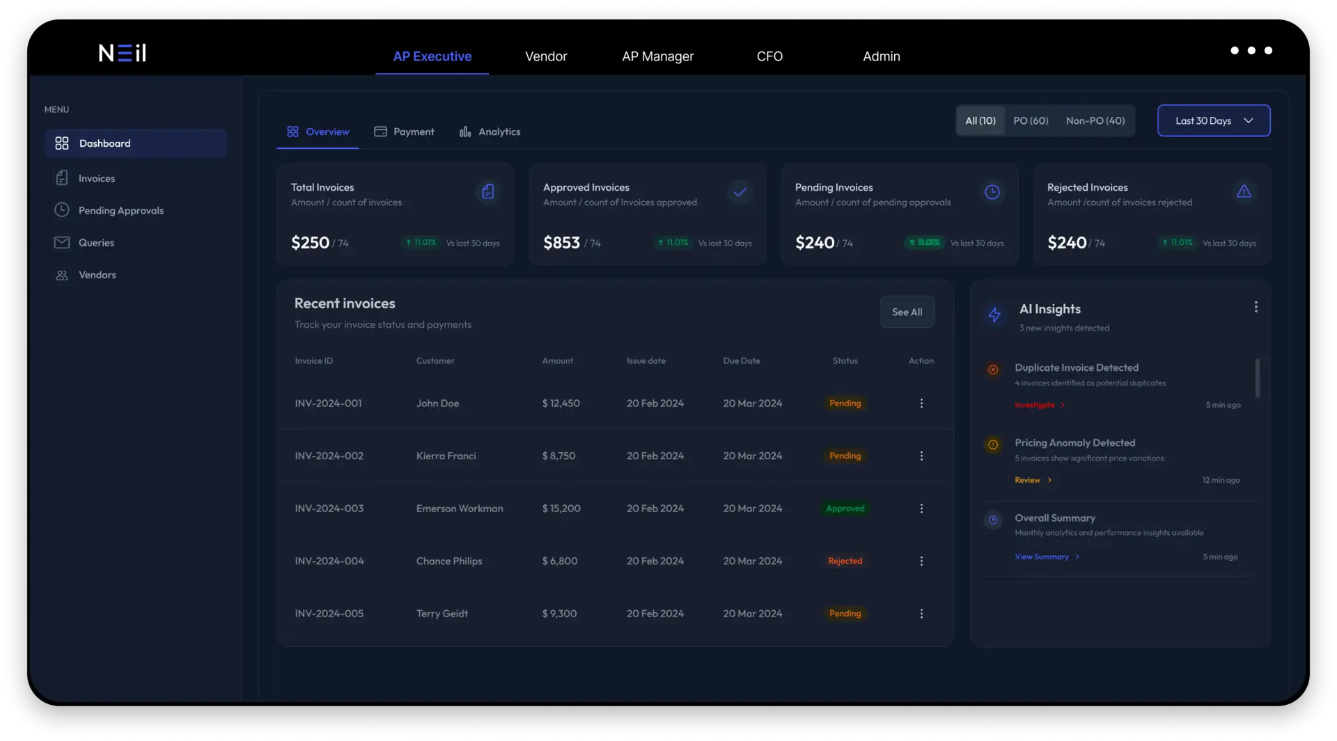 Accounts Payable Automation software en - dark